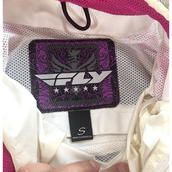 Fly Racing CoolPro II Pink Biker Padded Motorcycle Jacket W/ Zip Out Liner - Picture 7 of 8